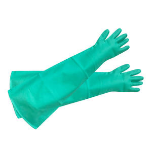 Gants de protection chimique en nitrile Hikari, 80 cm, extra longs, texture lisse, usage industriel, non stériles, sans latex, EN ISO 374 Type A - Product Image 3
