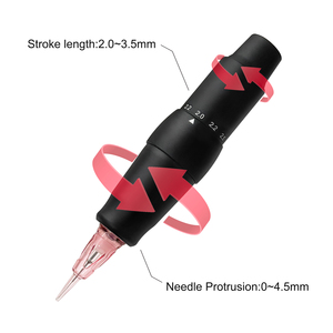 Kit de Máquina de Tatuaje PMU con Interfaz RCA, 2.0mm 3.5mm, Voltaje Ajustable para Cejas y Labios, Microblading, Uso en Estudio de Belleza - Product Image 4