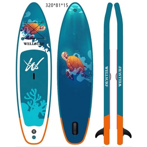 Tabla de Surf Inflable de Carreras de Doble Capa de PVC de 12'6 (381 cm) con Tecnología Drop Stitch, Color AMARILLO LUMINOSO - Product Image 2