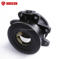 Katup Bola Besi Kontrol Sistem HVAC DN150 dengan Aktuator Peredam 24Nm