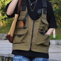 Sac à dos-veste 2-en-1 en tissu Oxford – Sac fourre-tout tactique convertible multifonctionnel et portable pour le camping et les activités de plein air