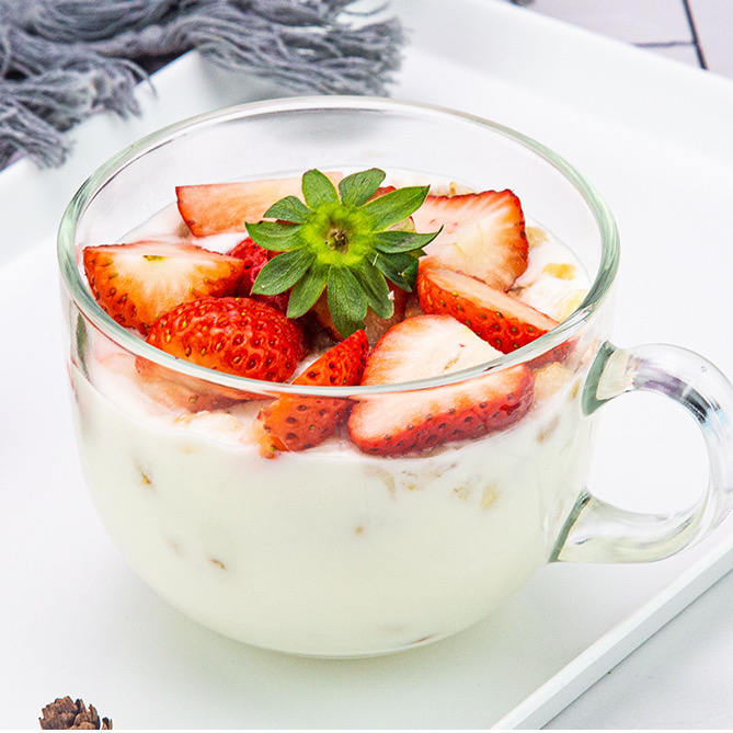 Transparent Creative Glass Mug Breakfast Milk Coffee Cup