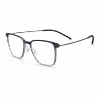 Monture de lunettes en titane hypoallergénique, respectueuse de la peau, lunettes de prescription, lunettes anti-lumière bleue.