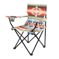 Chaise de camping pliante portable grand format 54*90cm avec accoudoirs et dossier, pour la pêche, la plage, le croquis artistique, OEM personnalisé transfrontalier