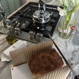 Trancheuse à pain <span class=keywords><strong>de</strong></span> qualité supérieure, idéale pour <span class=keywords><strong>le</strong></span> pain fait maison ou <span class=keywords><strong>le</strong></span> pain acheté en boulangerie, trancheuse à pain manuelle en bambou - Product Image 2