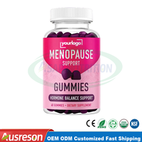 Ausreson Marque Privée Complément Alimentaire Gommeux pour le Soutien Hormonal PMS et Ménopause, Vitamines Gommeuses pour Femmes