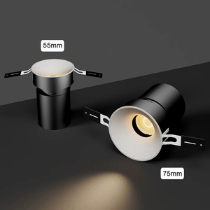 Đèn <span class=keywords><strong>LED</strong></span> âm trần 12W có thể điều chỉnh 3500K, chất liệu nhôm, không viền, dùng cho nhà bếp, khách sạn - Product Image 1