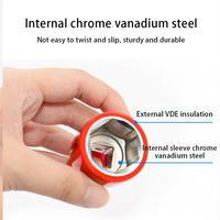 WEIDA VDE 1000V Insulated 10mm Seri 6mm Soket Hex WH71036 Alat Keselamatan Profesional untuk Teknisi Listrik yang Dibuat dengan Cetakan Injeksi