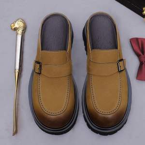 Chaussures habillées italiennes à bout carré pour hommes, de marque de luxe, fabriquées à la main, de haute qualité, à lacets, pour affaires, soirées et événements sociaux - Product Image 1