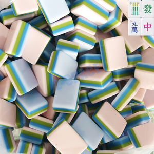 YUDA basso MOQ Laser incisione Logo Mahjongg personalizzare acrilico americano stratificato Mahjong gioco Set - Product Image 5