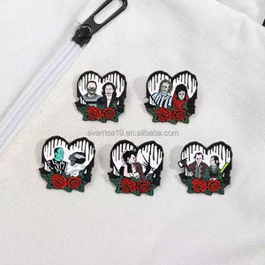 Broche de Metal gótico de novia Zombie, Pin de hierro fundido para bolsas de ropa para Halloween, Navidad, Pascua, graduación con tema de hadas - Product Image 3