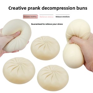 Novidades: Brinquedo Sensorial Anti-stress de Apertar Gigante de 25cm, Criativo, em Formato de Dumpling Surpresa - Product Image 3