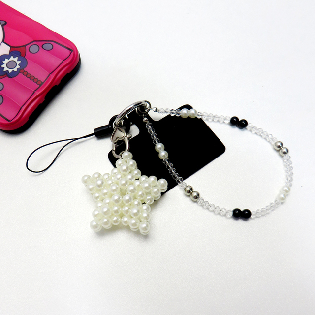 Fashion Y2K Beaded Phone Wrist Chain Trendy Bag Charm Pendant Hanging Mobile Accessories Special Parts Wholesale