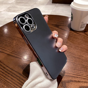 Custodia per telefono cellulare in vetro smerigliato elettrolitico per iPhone 14 Pro copertura protettiva All-Inclusive con lente a colori <span class=keywords><strong>Apple</strong></span> 13 originale - Product Image 6