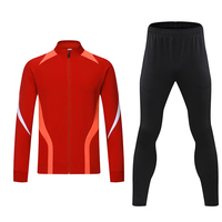Survêtements de sport unisexes bleu marine imprimés avec nom d'équipe, veste à fermeture éclair intégrale et pantalon, grandes tailles, 100 % coton, vente en gros Chine
