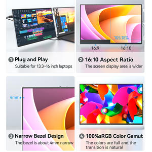 หน้าจอ LCD แบบไวด์สกรีนขนาด 14 นิ้ว รุ่นใหม่ W140FPC พร้อมอินเทอร์เฟซ 100% sRGB LVDS ป้องกันแสงสะท้อน ทนต่อแรงสั่นสะเทือน สำหรับใช้เป็นหน้าจอเสริมสำหรับเซิร์ฟเวอร์ - Product Image 6