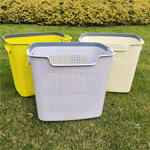 Laundry <b>Basket</b> Rectangle <b>Large</b> Durable Plastic Storage Organizer For Clothes Toys - Product Image 3