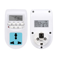 AL-06 LCD Affichage 220V 50Hz 10A Plug-in 24 Heures Numérique Minuterie Interrupteur Prise