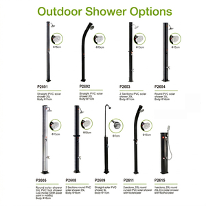 Promotion : <span class=keywords><strong>Douche</strong></span> <span class=keywords><strong>solaire</strong></span> extérieure en PVC 20L/35L pour piscines et spas, forme ronde, neuve, sans base, en métal - Product Image 3