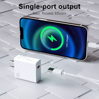 Adaptateur de charge rapide USB-A PD 3.0 en matériau ABS écologique avec prise EU US pour ordinateurs portables, montres intelligentes, tablettes, écouteurs
