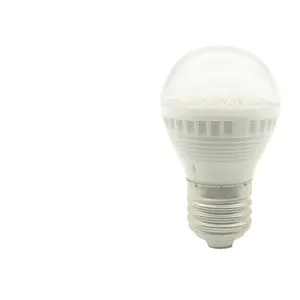 Bombilla LED de plástico con forma de sombrero de paja, Bombilla de cuentas, ahorro de energía, G48, 1,5 W, 24 unidades