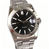 Montres pour hommes Tandorio 36 mm/39 mm, cadran texturé, montres automatiques, lunette polie, verre saphir, étanches à 200 m, marques lumineuses