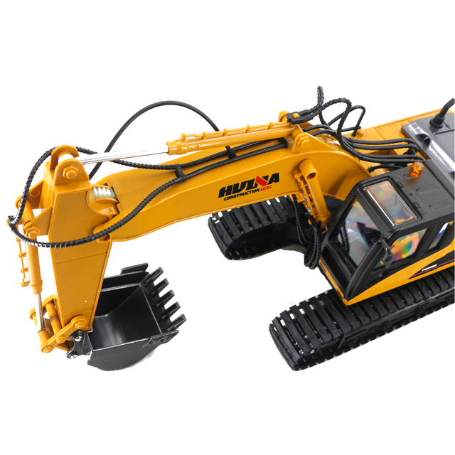 Huina 550HD 1:14 15 Channel Remote Control Excavator 2.4G Wireless Large Construction Vehicle Excavator Toys