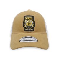 Gorras de Australia, venta al por mayor, parche bordado, gorras deportivas marrones de malla OEM personalizadas, gorra de camionero