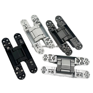 مفصلات هيدروليكية مخفية للخدمة الشاقة قابلة للتعديل ، مفصلات هيدروليكية ناعمة قريبة على الطراز العالمي ، سبائك زنك من الفولاذ المقاوم للصدأ لأجهزة الأبواب الخشبية - Product Image 2