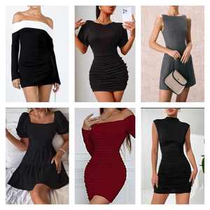 Low Price Customs Clearance for Women's Used <b>Mixed</b> Bulk Packaging Brand New Dresses Clothing Clearance - Product Image 2