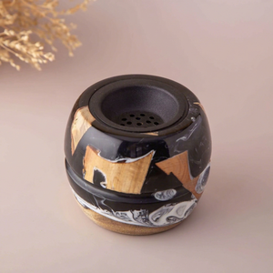 Brûleur d'encens en résine de bois de qualité supérieure, porte-encens artisanal haut de gamme pour Bakhoor et décoration intérieure - Product Image 1