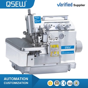 Machine à coudre industrielle surjeteuse à lit plat 3 fils QS-5200DB pour ourlets invisibles - Product Image 1