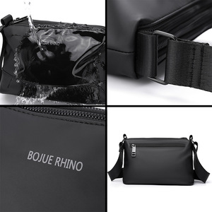 Borsa a Tracolla da <span class=keywords><strong>Uomo</strong></span> in Vera Pelle, Stile Business Casual, Grande Capacità, Multistrato, Impermeabile, Leggera, Formato Piccolo Quadrato - Product Image 2