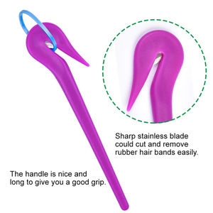 Poney Pick pour couper des élastiques sans douleur outil de dissolvant de queue de cheval élastique cheveux cravates Cutter - Product Image 4