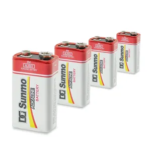 Sunmol 9V Alkaline <strong>Battery</strong> Long Lasting 9 Volt <strong>Battery</strong> for <strong>Smoke</strong> <strong>Alarms</strong> Electronic Toys - Product Image 1