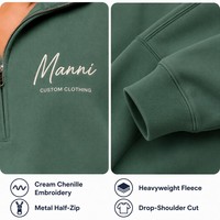 Sudadera de Mujer con Cierre de Cremallera, Personalizada con Bordado, de Felpa Francesa de Algodón Liso, Alta Calidad, Fabricante OEM, Marca Privada