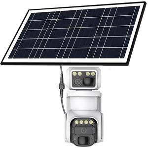 Caméra de sécurité extérieure 4G IP CCTV 4K HD étanche IP67 Interphone bidirectionnel Vision nocturne Cloud à énergie solaire PTZ CMOS Carte SD - Product Image 4