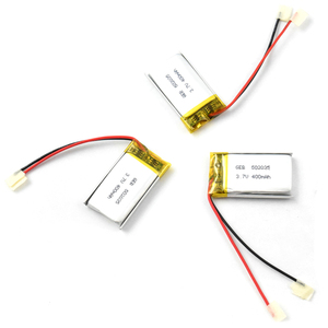 GEB fábrica al por mayor de <span class=keywords><strong>3</strong></span>,7 V recargable 400mAh lipo 602035 batería de polímero de litio para portátil móvil reloj - Product Image 6