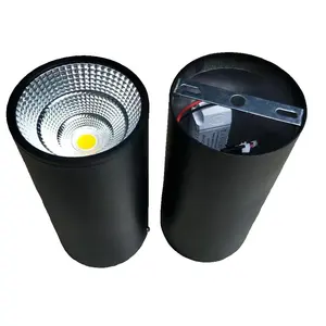 Luminária suspensa de teto para hotel saa, 7w e 12w, lâmpada cob, suporte redondo, iluminação decorativa