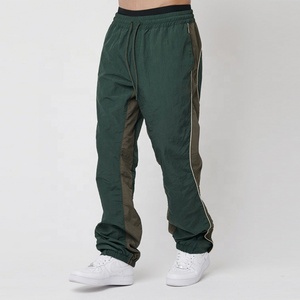 Oversize <b>Nylon</b> <b>Jogger</b> Pants Wholesale Elastic Waist Pipping Detail Lightweight Men <b>Nylon</b> Track Pants - Product Image 4