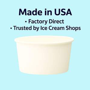 SOPARO 100/200/300/500/1000 PCS 10/12 Oz Disposable Solid Color Paper Cups Dessert Bowls for Ice Cream Snacks Bowls for <b>Other</b> - Product Image 6