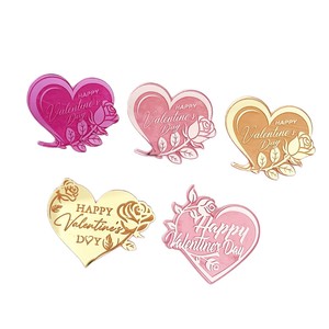 Decorazioni per Torte a Forma di Cuore in Acrilico con Design a Rosa, Stile Ins, per San Valentino - Product Image 5