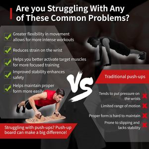 Planche à pompes pliable en bois, portable pour usage domestique, avec poignées en bois massif et <span class=keywords><strong>guide</strong></span> graphique - Product Image 5