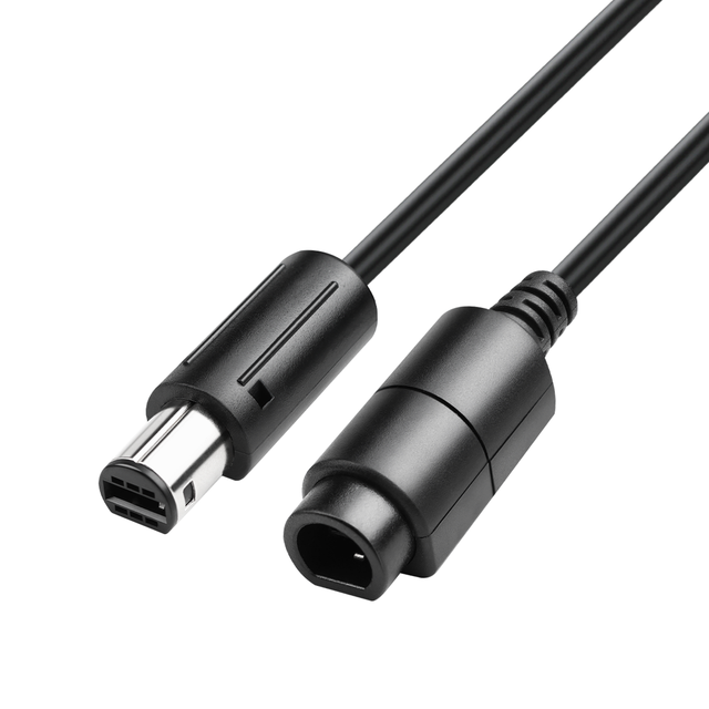 Black 6FT Pure Copper Conductor Wired WillGamecube Controller Extension Cable for & Wii Classic Controller
