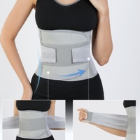 Ceinture de soutien lombaire réglable et respirante pour le sport, avec maille perforée, pour hernie discale, sciatique, scoliose, gris