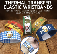 Bracelet intelligent réutilisable en tissu extensible confortable, tissé, avec puce RFID 1K, étanche, pour l'accès aux événements