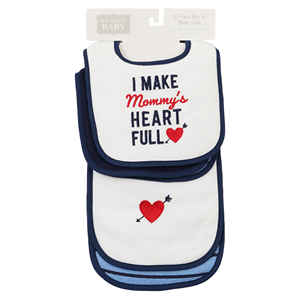 5 Stück Lätzchen & Spuckt uch 3 Lätzchen mit selbst befestigen dem Verschluss 2 Spuckt ücher - Product Image 1