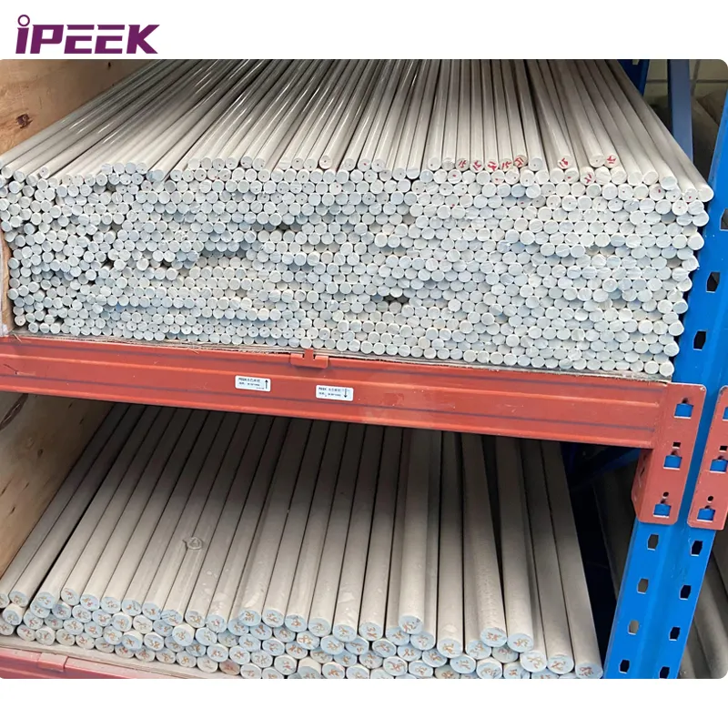 IPEEK निर्माता कस्टम शुद्ध कच्चे सामग्री सलाखों व्यास 15mm 20mm 30mm 40mm 50mm तिरछी नज़र छड़ इंजीनियरिंग के लिए