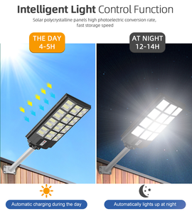 IP65 étanche SMD intégré extérieur LED réverbère solaire haute puissance 600W 800W 1000W route de <span class=keywords><strong>batterie</strong></span> pour l'éclairage public - Product Image 5