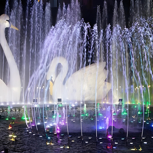 <span class=keywords><strong>Sinfonía</strong></span> <span class=keywords><strong>del</strong></span> agua y <span class=keywords><strong>la</strong></span> música: fuente de baile de agua grande Jardín al aire libre Lago Fuente de baile de música con luz LED artificial - Product Image 4
